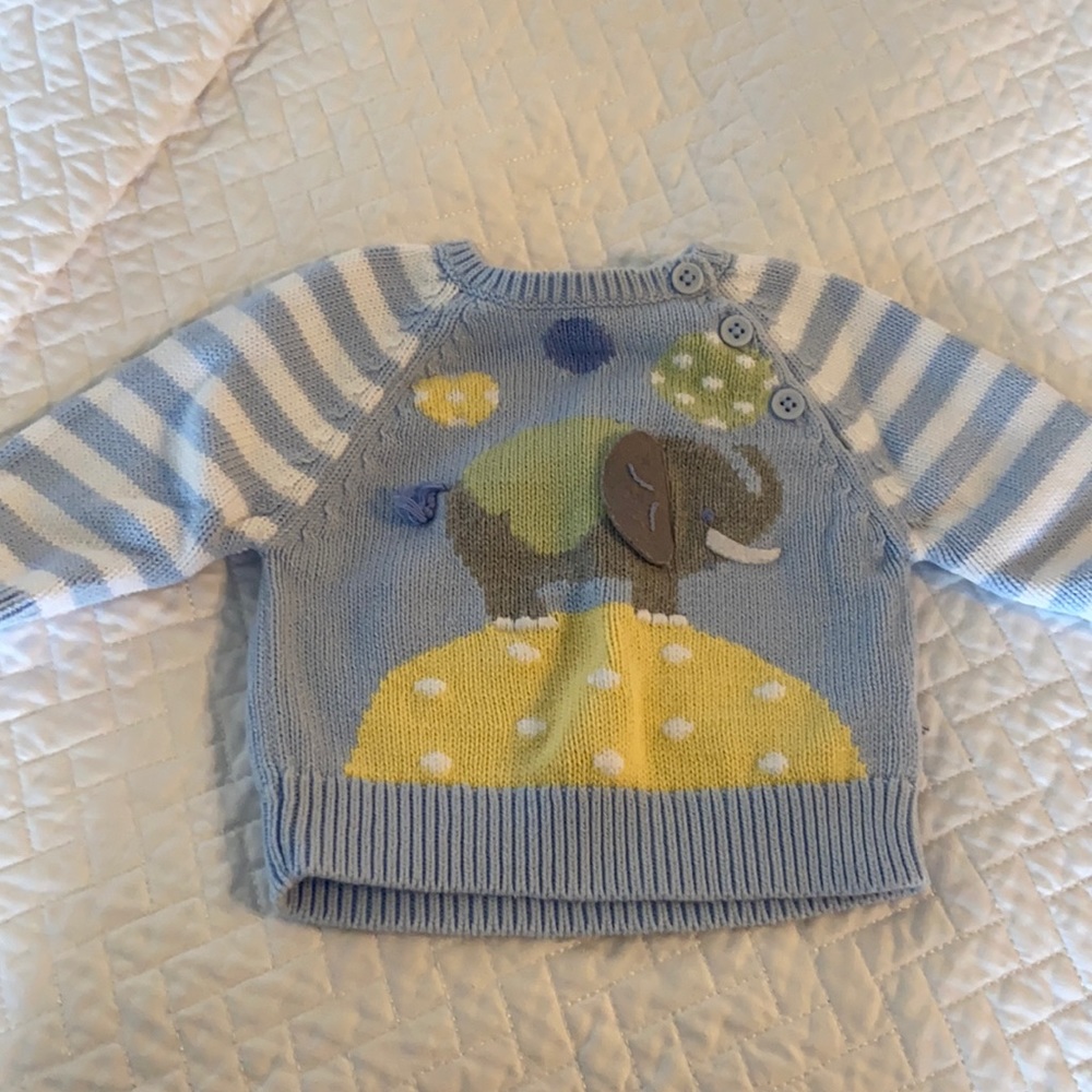 Elephant baby sweater